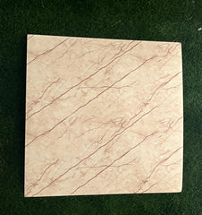 Light Brown UV Coated Real Marble Tile Designed wall Stickers, Self Adhesive And Washable Wall Stickers For Wall Decoration (60 CM x 60 CM) ( Set Of 05 )(MS-52)