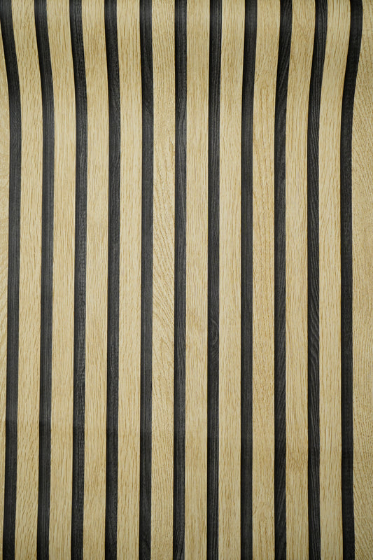 Light Wooden Pannel with Black Lines on it 3D Design Not Self Adhesive 53 Cm X 1000 Cm for PVC Vinyl Coated for Wall Bedroom Living Room Latest Stylish for Home Decoration (Light Cream ,Black , 57 Sqft Roll) (NW-23)