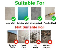 White UV Coated White with Black Lined Marble Sheet, Self Adhesive And Washable Wall Stickers For Wall Decoration ( Set Of 10 )(MS-02)