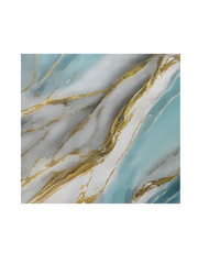 Blue & gold UV Coated Real Marble Tile Designed wall Stickers, Self Adhesive And Washable Wall Stickers For Wall Decoration (60 CM x 60 CM) ( Set Of 05 )(MS-74)