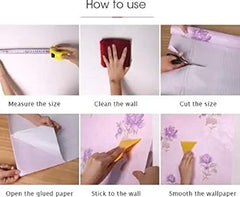 Infidecor Self Adhesive Decorative Bamboo Wallpaper/Waterproof PVC Vinyl Wallpaper for Bedroom, Living Room, Dining Hall, Master Room (45cm X 500cm)