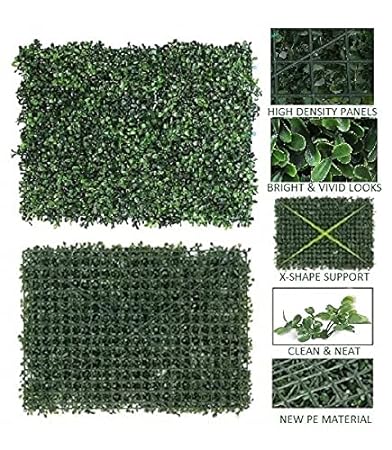 Infidecor Artificial Grass Tiles for Balcony Wall Garden Decoration Tiles (40cm x 60cm) (Pack of 1)