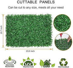Infidecor Artificial Grass Tiles for Balcony Wall Garden Decoration Tiles (40cm x 60cm) (Pack of 1)