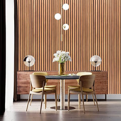 Infidecor Wooden Wallpaper for Walls | Vertical Wood Wall Stickers for Wall Decor | Self Adhersive Wall Paper for Home Kitchen Living Room and Bedroom | (45Cm X 500Cm) | Brown