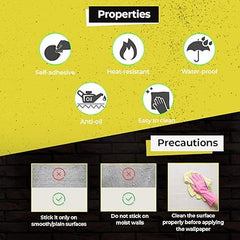 Infidecor Light Cream Blossom SELF Adhesive Wallpaper for Living Room Bedroom Office Hall Corridor Peel and Stick Vinyl Wallpaper - (45cm X 500cm)- 25 SQFT