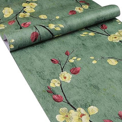 Infidecor Peach Blossom SELF Adhesive Wallpaper for Living Room Bedroom Office Hall Corridor Peel and Stick Vinyl Wallpaper - (45cm X 500cm)- 25 SQFT