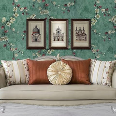 Infidecor Peach Blossom SELF Adhesive Wallpaper for Living Room Bedroom Office Hall Corridor Peel and Stick Vinyl Wallpaper - (45cm X 500cm)- 25 SQFT