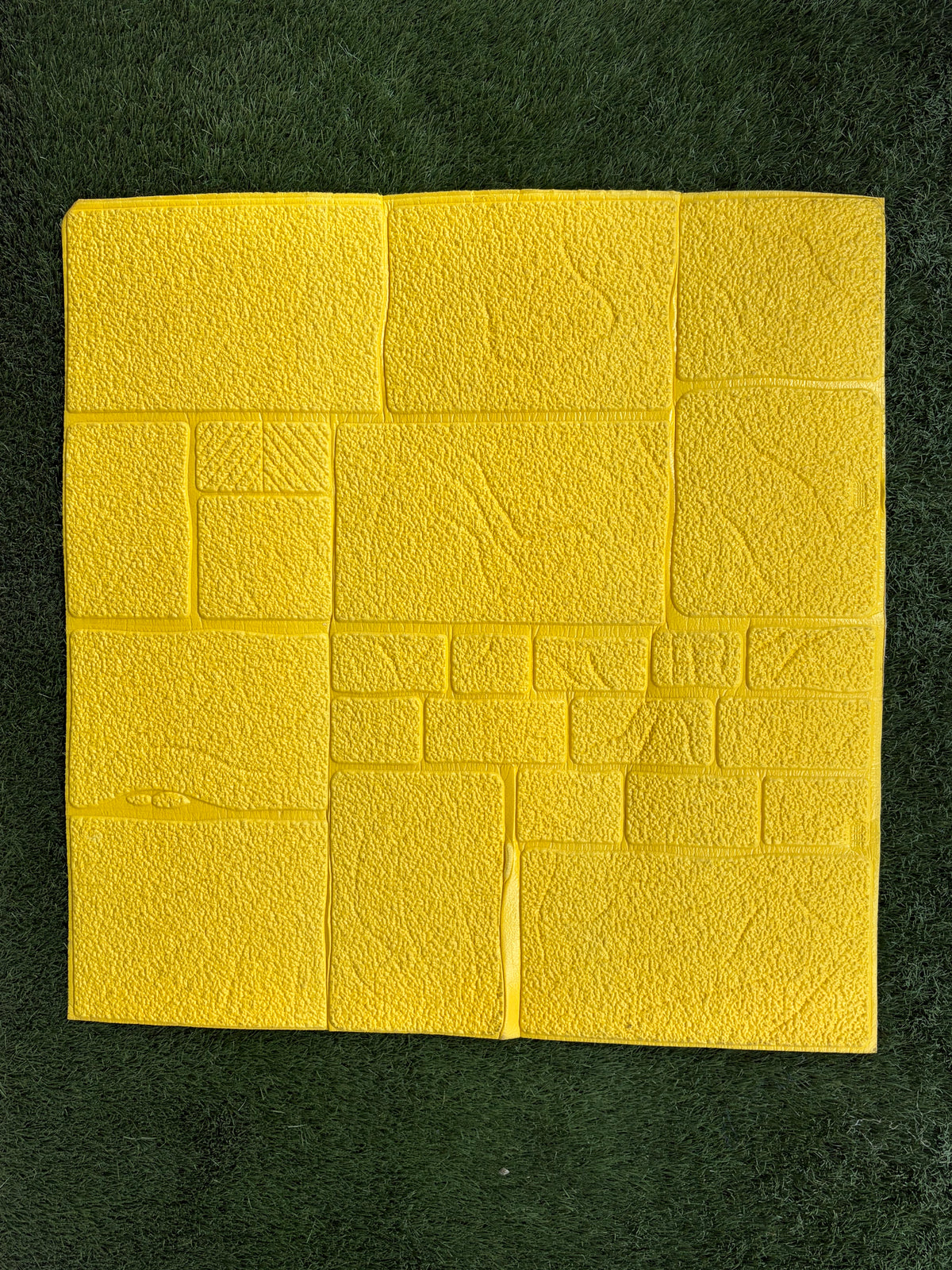 3D Floral Wallpaper PE Foam Self Adhesive Design Wall Stickers DIY Wallpaper for Home Hotel Living Room Bedroom Cafe Decor (70 CM x 77 CM) (Light Yellow)(Set Of 5)(FS-23)