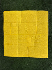 3D Floral Wallpaper PE Foam Self Adhesive Design Wall Stickers DIY Wallpaper for Home Hotel Living Room Bedroom Cafe Decor (70 CM x 77 CM) (Light Yellow)(Set Of 5)(FS-23)