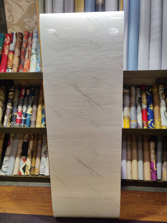 UV Coated White Self Adhesive Real Marble finished Wallpaper Roll For Hall, Bedroom, Hotel And Cafe Décor | Washable and Waterproof Marble Wallpaper Roll(2 Feet x 10 Feet)(MSR-32)