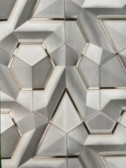 Infidecor 3d Wall Paper for Wall Decor - 3D Wall Sticker for Bedroom - Self Adhesive - Peel & Stick - Wallpaper for Walls (45cm x 500cm,Grey & Silver, 1, Wallpaper Roll)