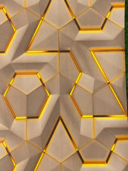 Infidecor 3d Wall Paper for Wall Decor - 3D Wall Sticker for Bedroom - Self Adhesive - Peel & Stick - Wallpaper for Walls (45cm x 500cm,Brown & Yellow, 1, Wallpaper Roll)