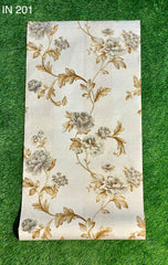 Black & Gold  Pattern Design Not Self Adhesive 53 Cm X 1000 Cm for PVC Vinyl Coated for Wall Bedroom Living Room Latest Stylish for Home Decoration ( 57 Sqft Roll) (IN-201)