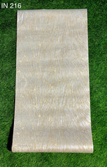 White And Golden  Abstract  Design  Not Self Adhesive 53 Cm X 1000 Cm for PVC Vinyl Coated for Wall Bedroom Living Room Latest Stylish for Home Decoration ( 57 Sqft Roll) (IN-216)