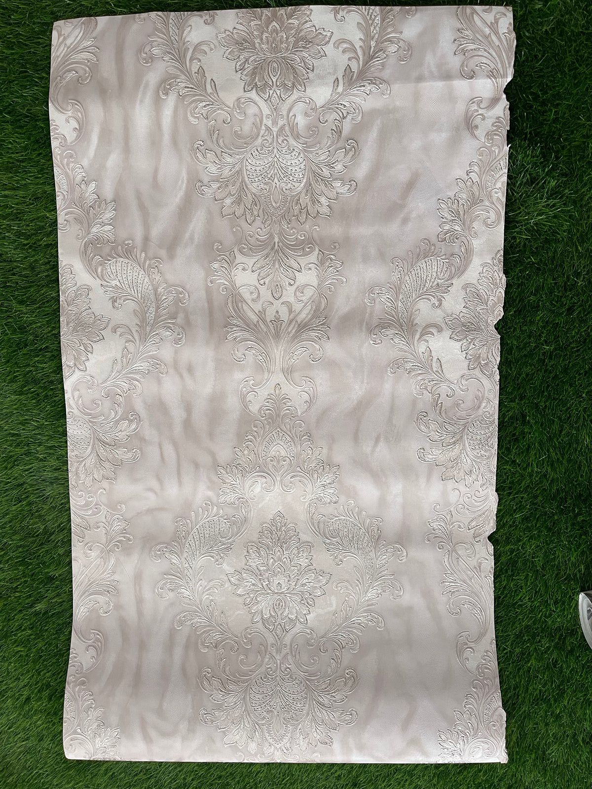 Light Pink Floral Design with Golden  Pattern Design  Not Self Adhesive 53 Cm X 1000 Cm for PVC Vinyl Coated for Wall Bedroom Living Room Latest Stylish for Home Decoration ( 57 Sqft Roll) (IN-03)