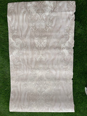 Light Pink Floral Design with Golden  Pattern Design  Not Self Adhesive 53 Cm X 1000 Cm for PVC Vinyl Coated for Wall Bedroom Living Room Latest Stylish for Home Decoration ( 57 Sqft Roll) (IN-03)