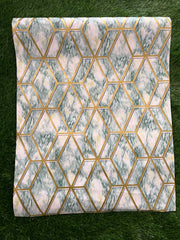 Off White  Marble Design with Golden Pattern Design Not Self Adhesive 53 Cm X 1000 Cm for PVC Vinyl Coated for Wall Bedroom Living Room Latest Stylish for Home Decoration ( 57 Sqft Roll) (IN-11)