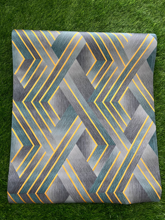 Marble Design with Golden Pattern Design Not Self Adhesive 53 Cm X 1000 Cm for PVC Vinyl Coated for Wall Bedroom Living Room Latest Stylish for Home Decoration ( 57 Sqft Roll) (IN-12)