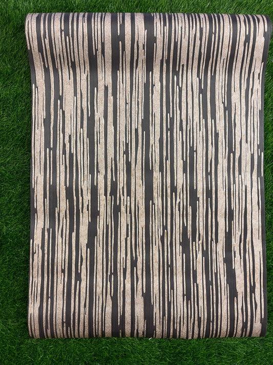 Black Wooden  Pattern  Not Self Adhesive 53 Cm X 1000 Cm for PVC Vinyl Coated for Wall Bedroom Living Room Latest Stylish for Home Decoration ( 57 Sqft Roll) (IN-42)