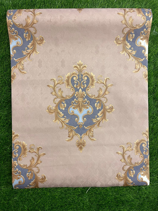 Blue & White Floral  Pattern Design Not Self Adhesive 53 Cm X 1000 Cm for PVC Vinyl Coated for Wall Bedroom Living Room Latest Stylish for Home Decoration ( 57 Sqft Roll) (IN-45)