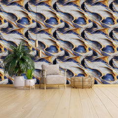 UV Coated Real Marble Tile Designed wall Stickers, Self Adhesive And Washable Wall Stickers For Wall Decoration (60 CM x 60 CM) ( Set Of 05 )(MS-27)