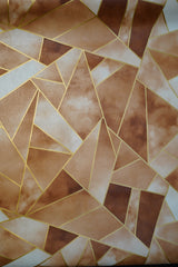 Dark Brown Abstract Design with Golden pattern Wallpapers 3D  Design Not Self Adhesive 53 Cm X 1000 Cm for PVC Vinyl Coated for  Wall Bedroom Living Room Latest Stylish for Home Decoration (Dark Brown Design  & Golden  , 57 Sqft Roll) (NW-07)