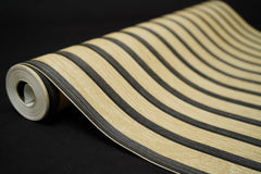 Light Wooden Pannel  with Black Lines on it   3D  Design Not Self Adhesive 53 Cm X 1000 Cm for PVC Vinyl Coated for Wall Bedroom Living Room Latest Stylish for Home Decoration (Light Cream ,Black ,  57 Sqft Roll) (NW-23)