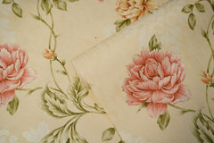 Floral Pattern  Wallpaper  Not Self Adhesive 53 Cm X 1000 Cm for PVC Vinyl Coated for  Wall Bedroom Living Room Latest Stylish for Home Decoration (Cream & Multicolor , 57 Sqft Roll) (NW-31)