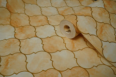 Cream Abstract Design Wallpaper Not Self Adhesive 53 Cm X 1000 Cm for PVC Vinyl Coated for Full Wall Bedroom Living Room Latest Stylish for Home Decoration (Cream , 57 Sqft Roll) (NW-08)