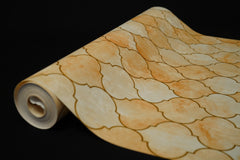 Cream Abstract Design Wallpaper Not Self Adhesive 53 Cm X 1000 Cm for PVC Vinyl Coated for Full Wall Bedroom Living Room Latest Stylish for Home Decoration (Cream , 57 Sqft Roll) (NW-08)