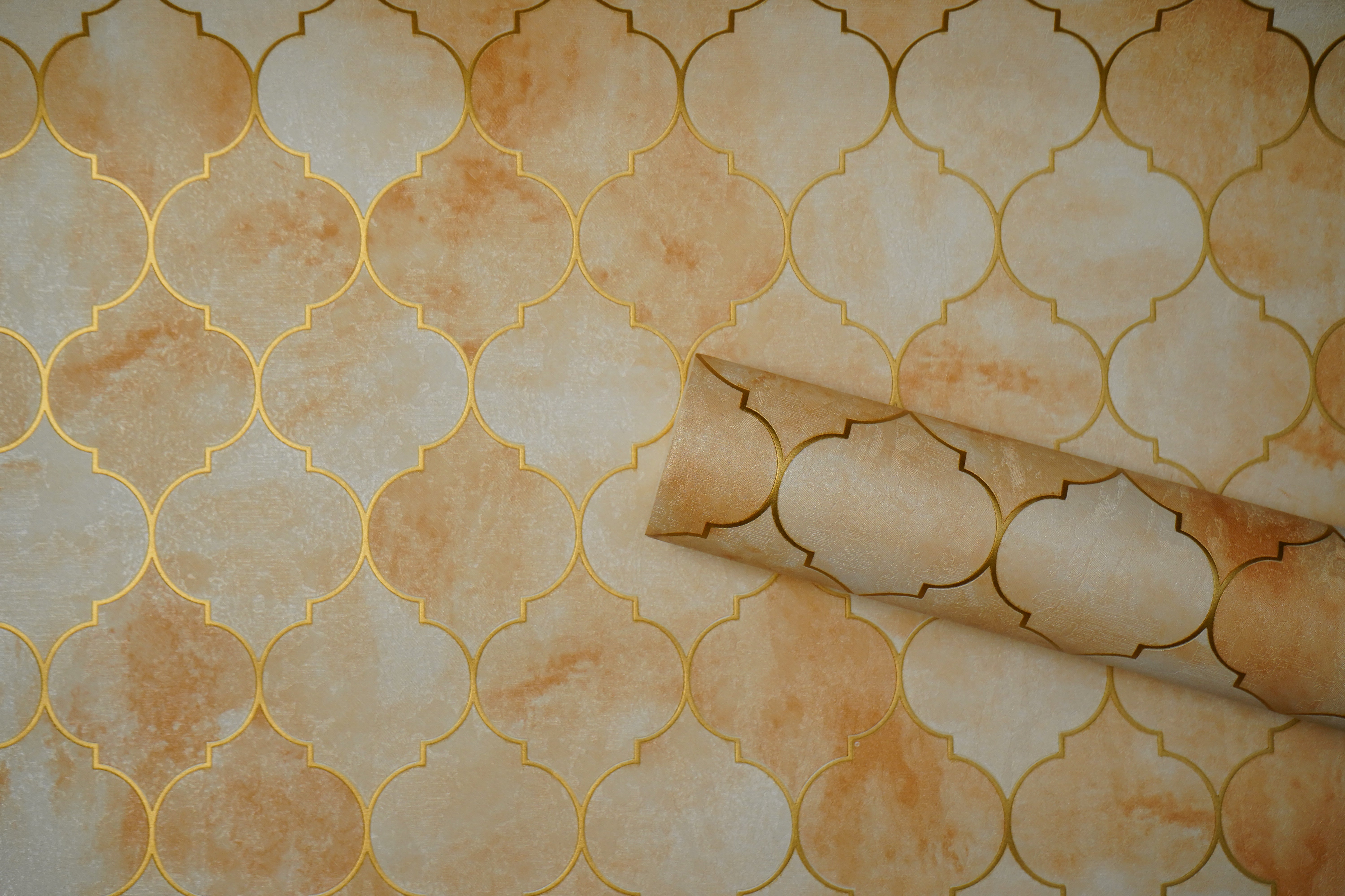 Cream Abstract Design Wallpaper Not Self Adhesive 53 Cm X 1000 Cm for PVC Vinyl Coated for Full Wall Bedroom Living Room Latest Stylish for Home Decoration (Cream , 57 Sqft Roll) (NW-08)