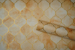 Cream Abstract Design Wallpaper Not Self Adhesive 53 Cm X 1000 Cm for PVC Vinyl Coated for Full Wall Bedroom Living Room Latest Stylish for Home Decoration (Cream , 57 Sqft Roll) (NW-08)