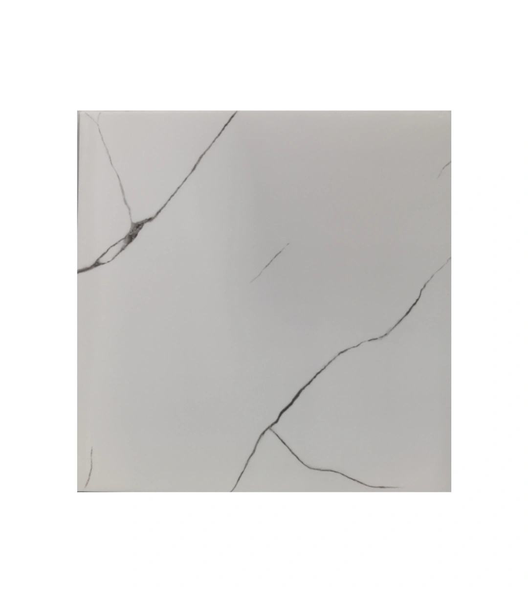 white & black line shaded UV Coated Real Marble Tile Designed wall Stickers, Self Adhesive And Washable Wall Stickers For Wall Decoration (60 CM x 60 CM) ( Set Of 05 )(MS-68)