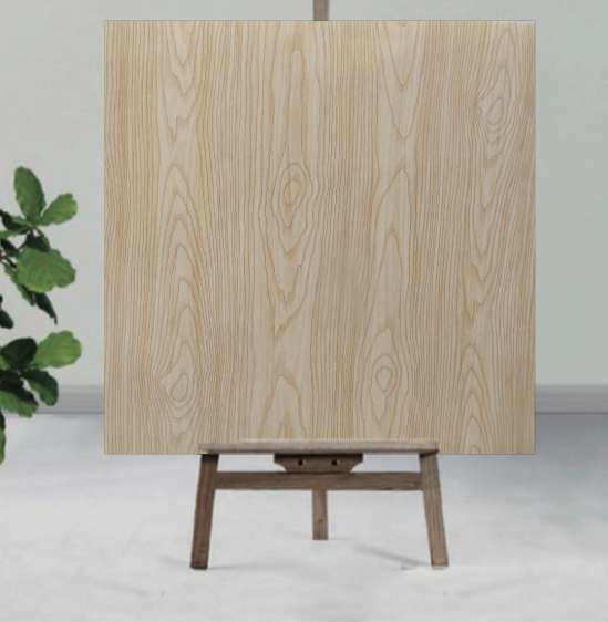 Wooden  shaded UV Coated Real Marble Tile Designed wall Stickers, Self Adhesive And Washable Wall Stickers For Wall Decoration (60 CM x 60 CM) ( Set Of 05 )(MS-75)