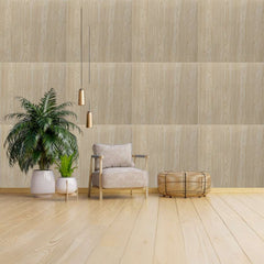 Wooden  shaded UV Coated Real Marble Tile Designed wall Stickers, Self Adhesive And Washable Wall Stickers For Wall Decoration (60 CM x 60 CM) ( Set Of 05 )(MS-75)