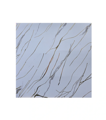 White & gold shaded UV Coated Real Marble Tile Designed wall Stickers, Self Adhesive And Washable Wall Stickers For Wall Decoration (60 CM x 60 CM) ( Set Of 05 )(MS-77)