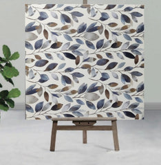 GARY Leaf UV Coated Real Marble Tile Designed wall Stickers, Self Adhesive And Washable Wall Stickers For Wall Decoration (60 CM x 60 CM) ( Set Of 05 )(MS-78)