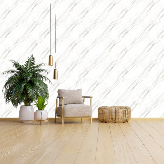 White UV Coated Real Marble Tile Designed wall Stickers, Self Adhesive And Washable Wall Stickers For Wall Decoration (60 CM x 60 CM) ( Set Of 05 )(MS-32)